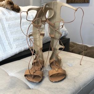 Michael kors tan gladiator sandals